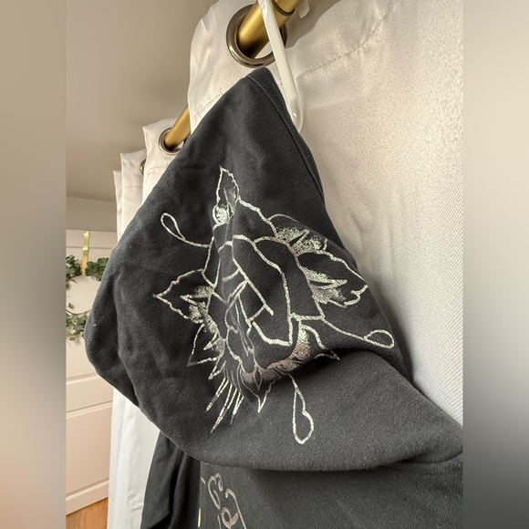 Ed Hardy VTG CHRISTIAN AUDIGIER Love Kills Slowly Hoodie Large SKULL Grunge Y2K - Picture 3 of 10